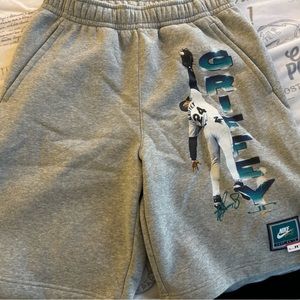 Standard knee fit Nike shorts for men.